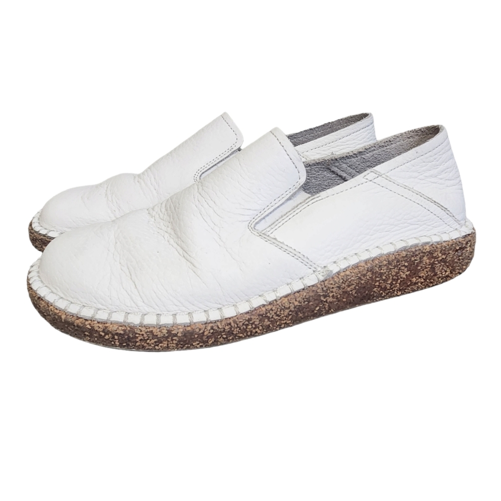 Birkenstock Women's Callan Slip On White Leather EU36 US Womens 6